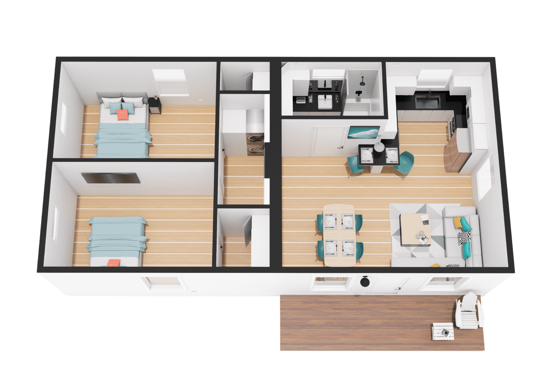 BOXABL Casita Two Bedroom model
