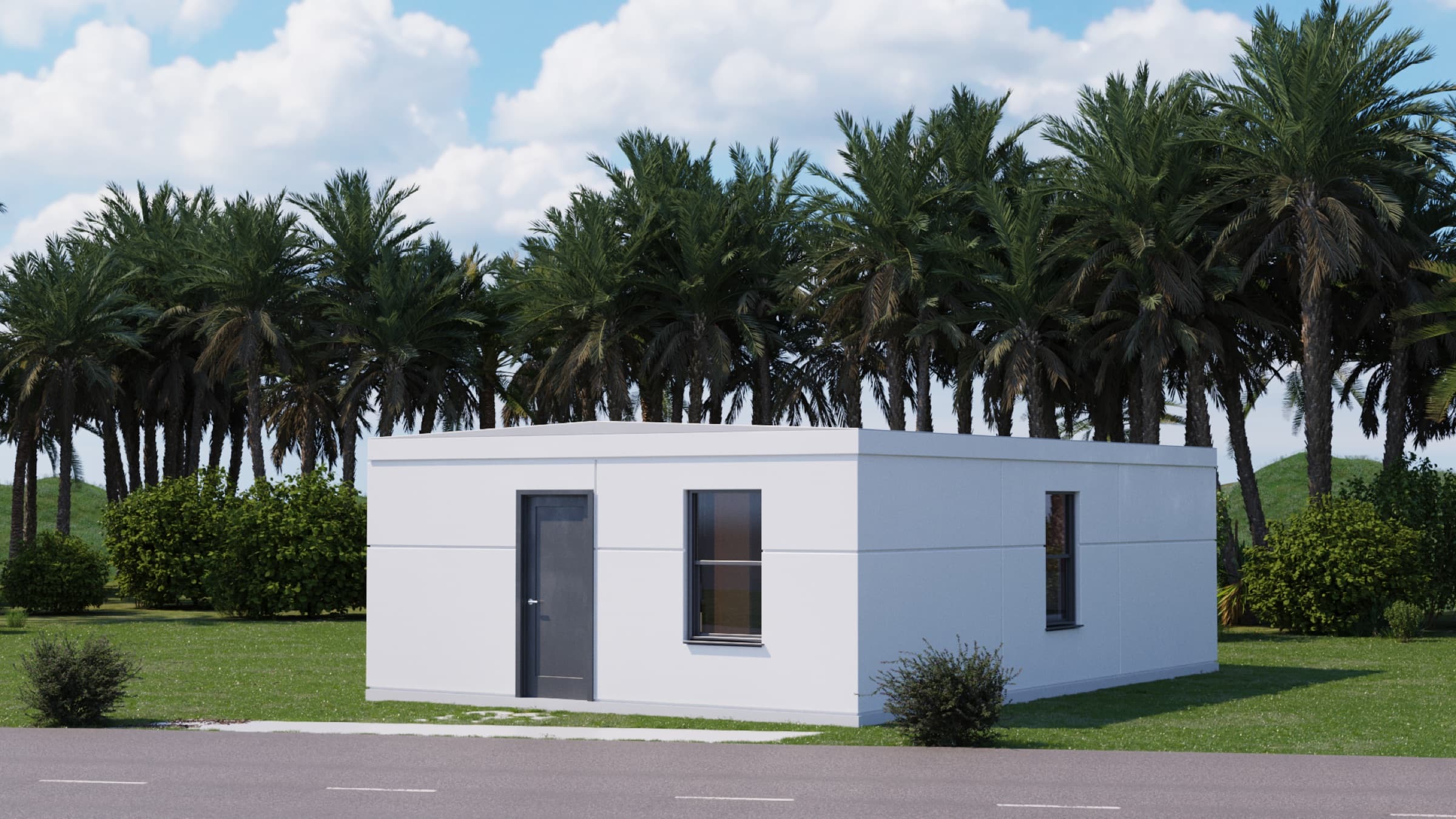 Exterior of a 600 sq ft BOXABL workforce housing unit