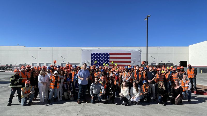 The BOXABL team at the Las Vegas prefab home factory